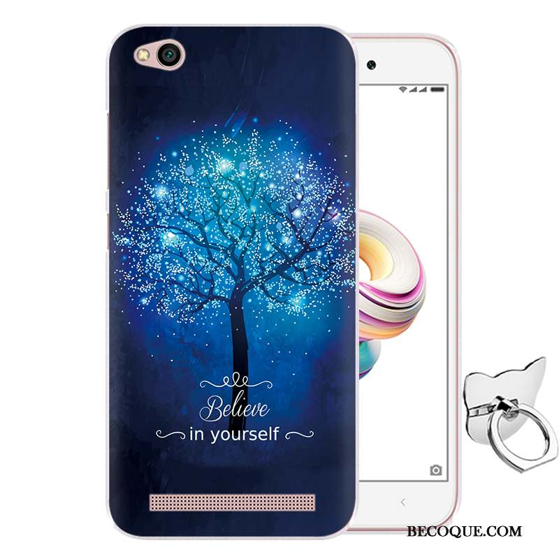 Redmi 5a Peinture Rose Silicone Coque De Téléphone Dessin Animé Protection