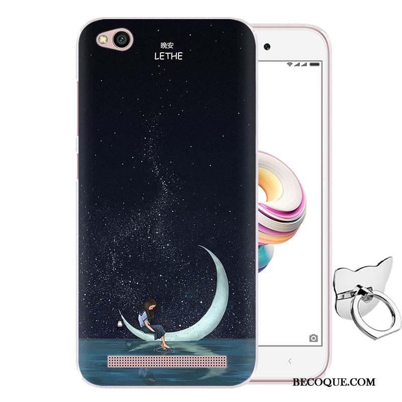 Redmi 5a Peinture Rose Silicone Coque De Téléphone Dessin Animé Protection