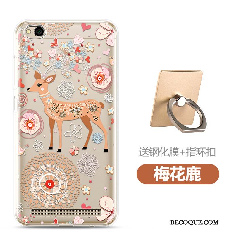 Redmi 5a Rouge Téléphone Portable Dessin Animé Étui Rose Coque De Téléphone