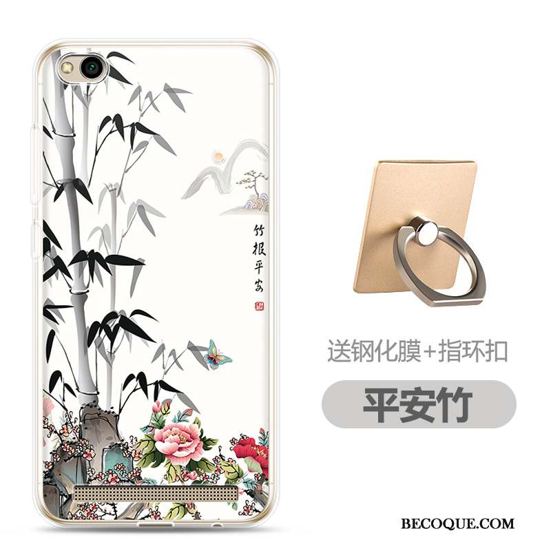 Redmi 5a Rouge Téléphone Portable Dessin Animé Étui Rose Coque De Téléphone