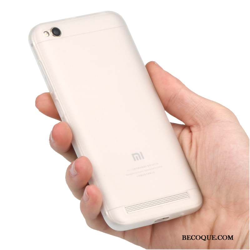 Redmi 5a Silicone Délavé En Daim Coque Rouge Incassable Bleu