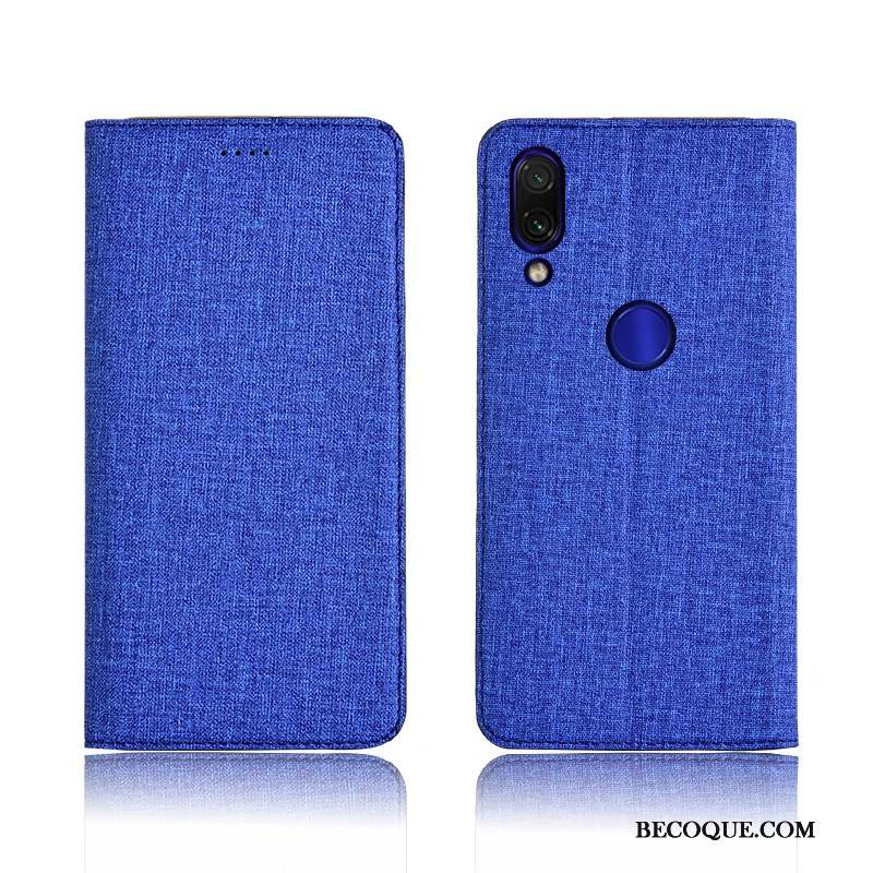 Redmi 7 Coque De Téléphone Rouge Lin Petit Incassable Nouveau