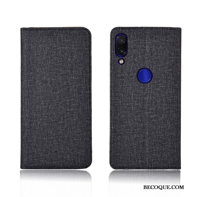 Redmi 7 Coque De Téléphone Rouge Lin Petit Incassable Nouveau