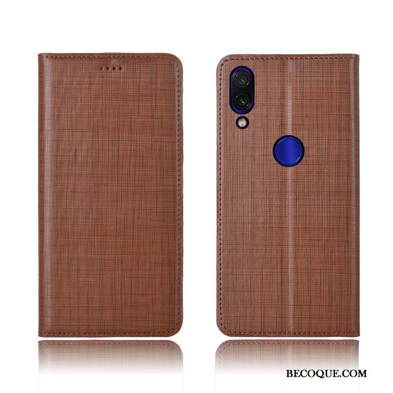 Redmi 7 Coque Étui Protection Petit Étui En Cuir Silicone