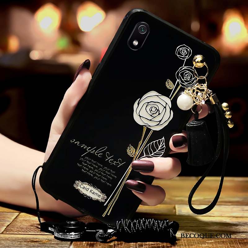 Redmi 7a Anneau Coque De Téléphone Petit Ornements Suspendus Blanc Fluide Doux