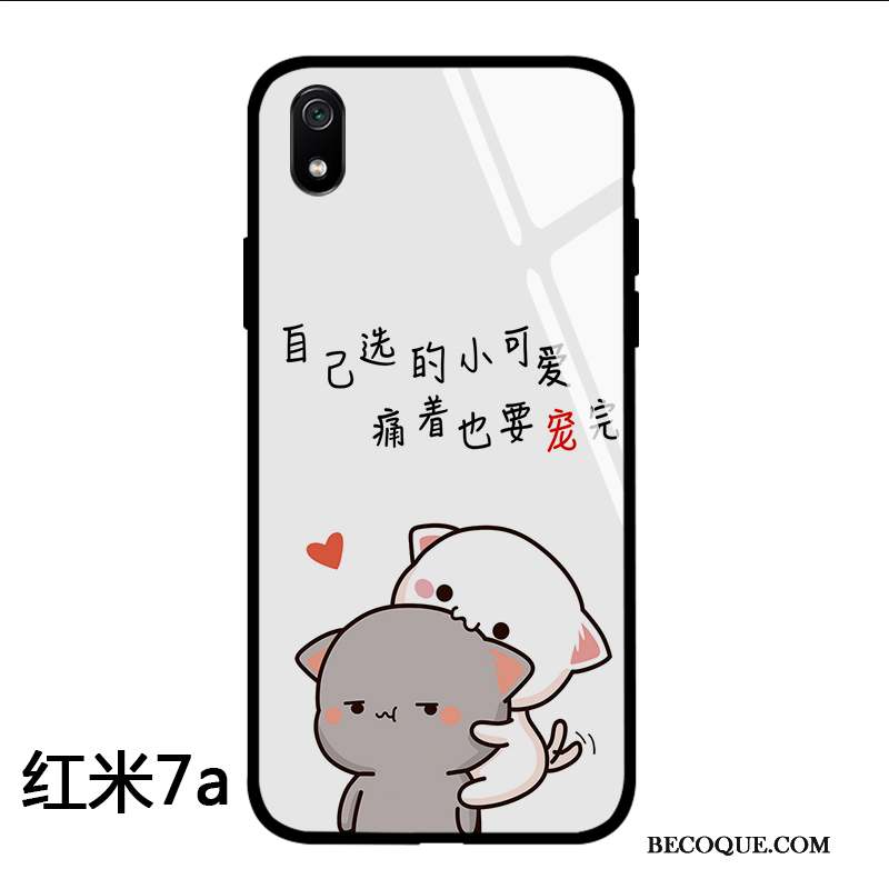 Redmi 7a Coque Amoureux Frais Charmant Rouge Marque De Tendance Nouveau