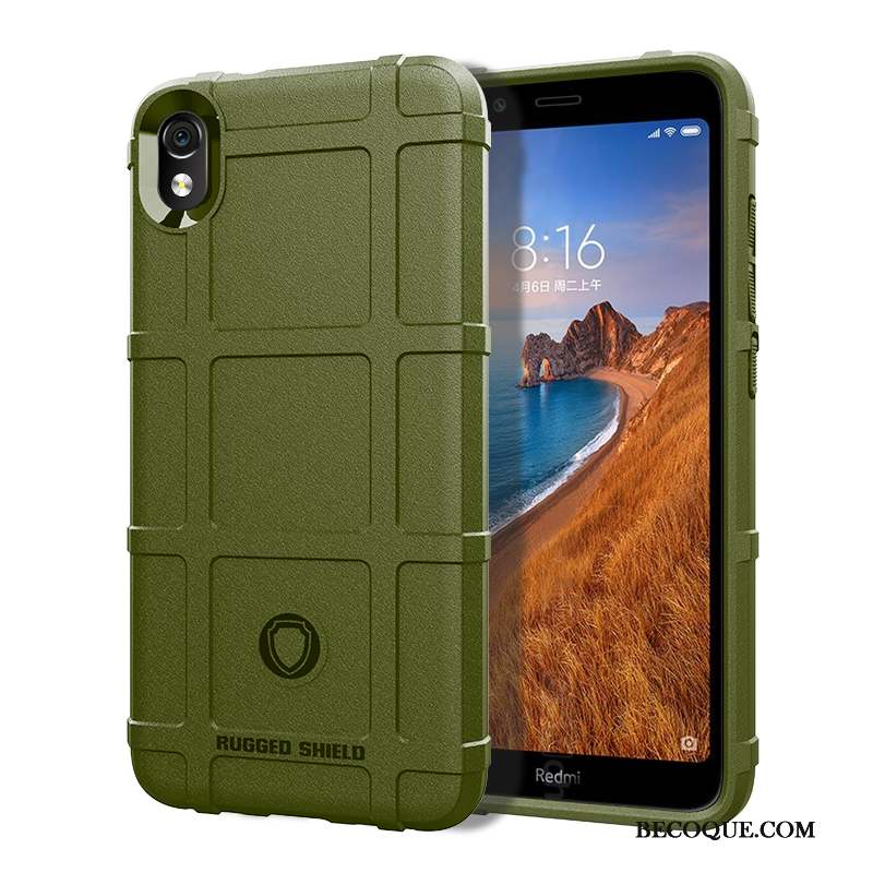 Redmi 7a Coque Créatif Incassable Net Rouge Tout Compris Fluide Doux Protection