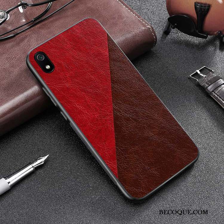 Redmi 7a Coque De Téléphone Fluide Doux Dessin Animé Silicone Incassable Rouge