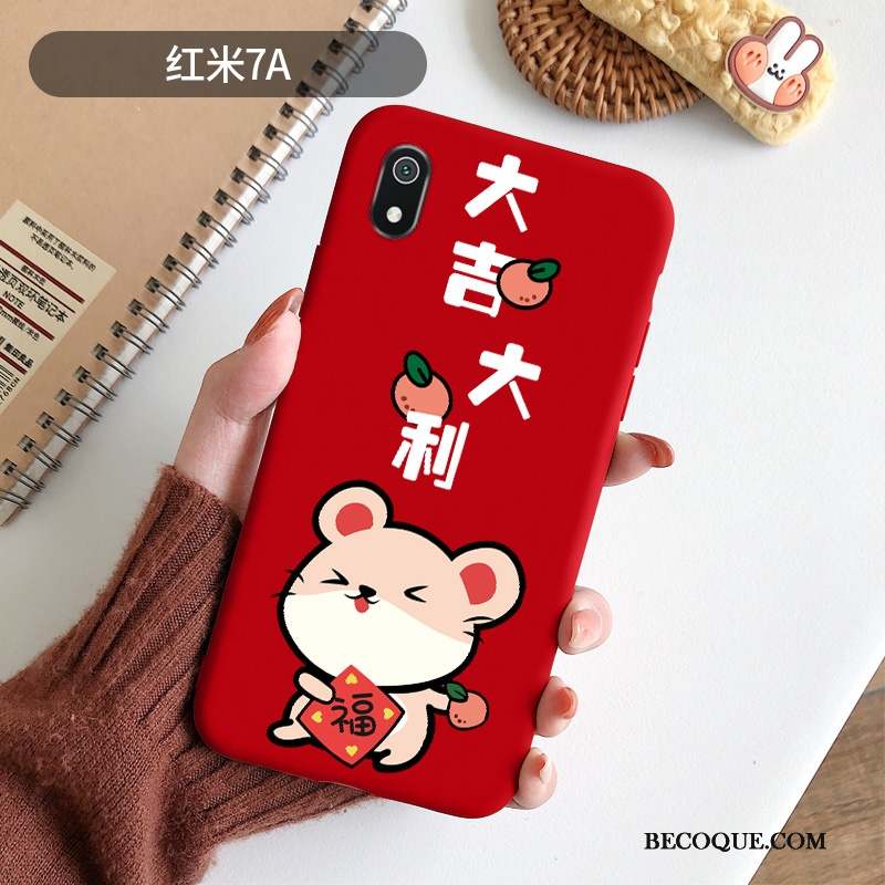 Redmi 7a Coque De Téléphone Grand Incassable Petit Dessin Animé Tendance