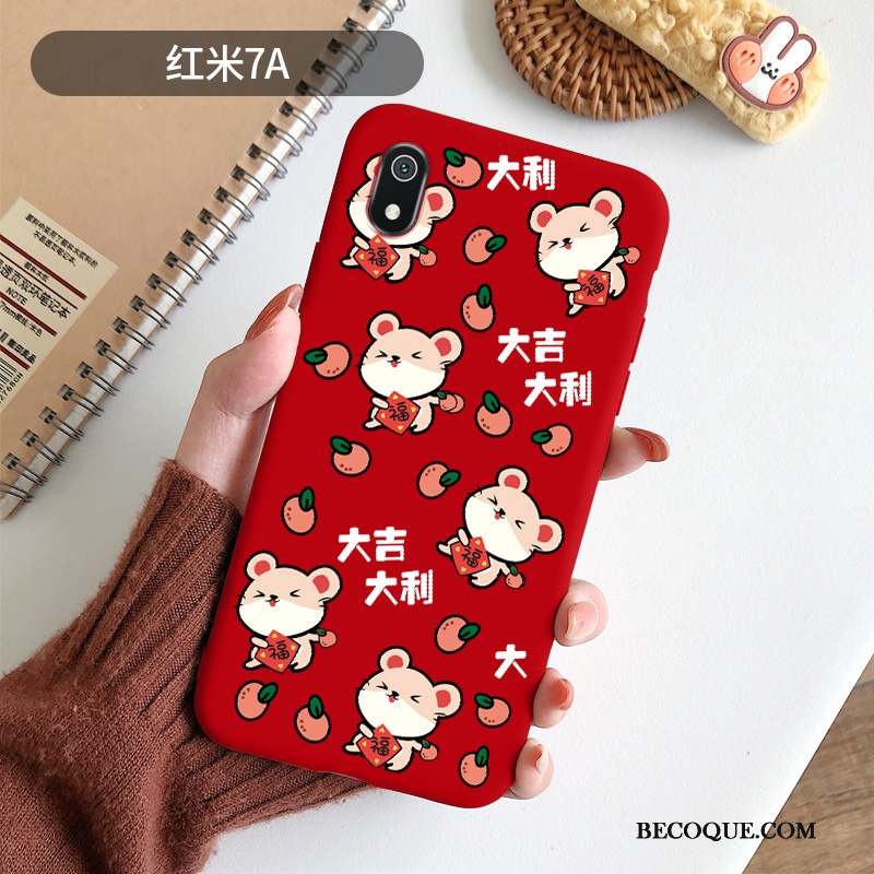 Redmi 7a Coque De Téléphone Grand Incassable Petit Dessin Animé Tendance