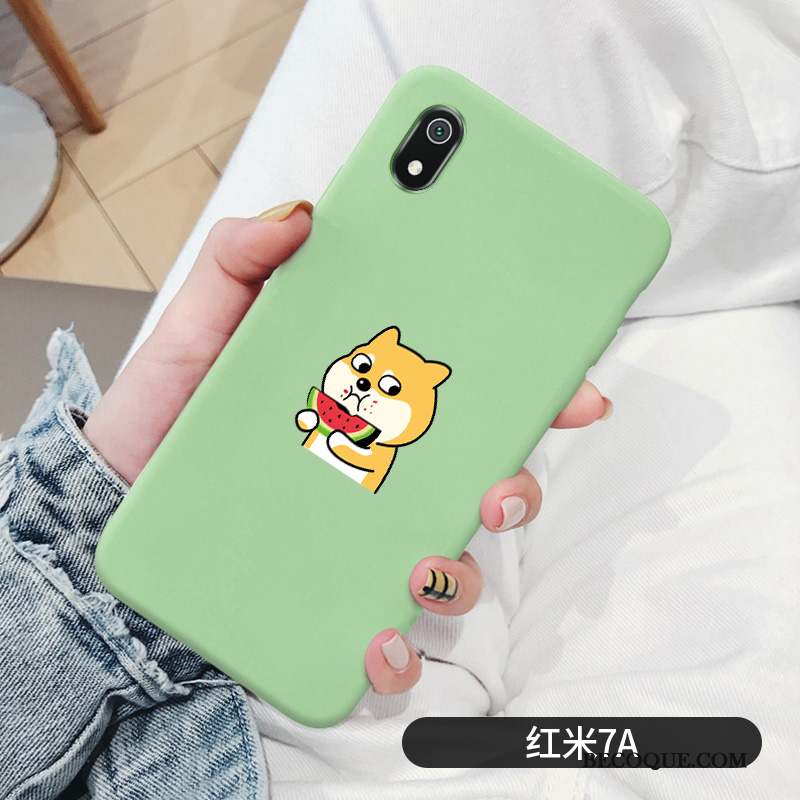 Redmi 7a Coque Dessin Animé Charmant Tendance Amoureux Rouge Petit