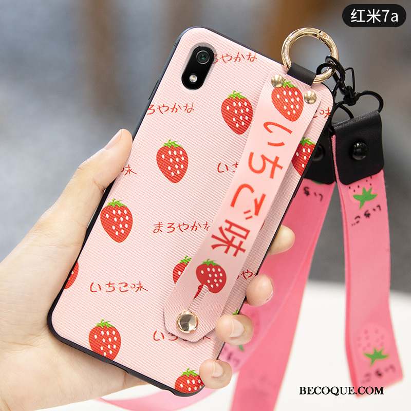 Redmi 7a Coque Incassable Frais Fraise Tout Compris Étui Petit