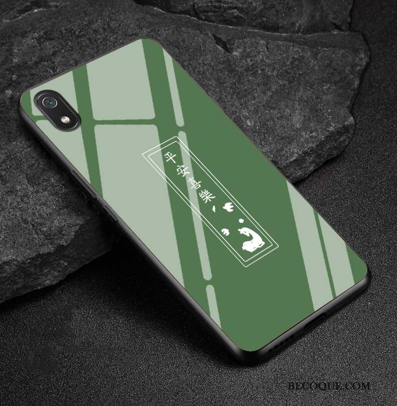 Redmi 7a Coque Incassable Silicone Petit Vert Style Chinois Protection