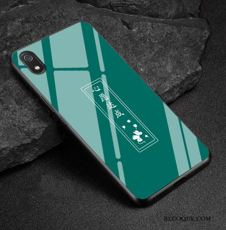 Redmi 7a Coque Incassable Silicone Petit Vert Style Chinois Protection