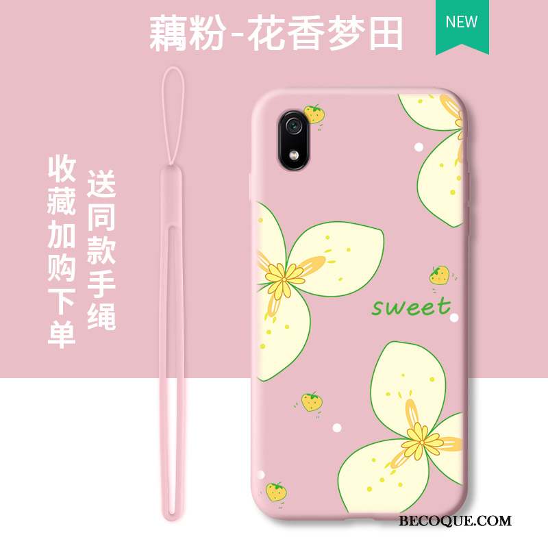 Redmi 7a Coque Net Rouge Personnalité Incassable Tout Compris Mode Protection