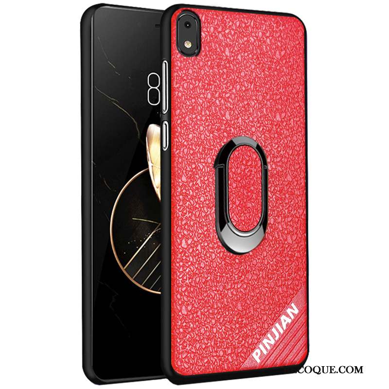 Redmi 7a Coque Petit Délavé En Daim Protection Antidérapant Similicuir Modèle Fleurie