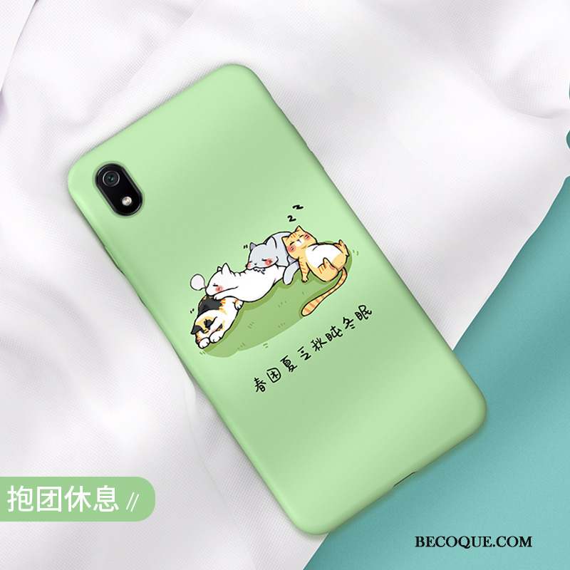 Redmi 7a Dessin Animé Coque De Téléphone Rouge Charmant Ornements Suspendus Fluide Doux