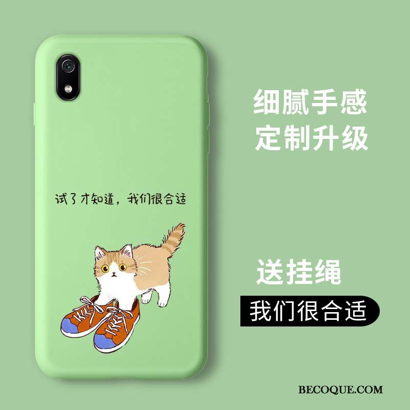 Redmi 7a Incassable Coque De Téléphone Membrane Petit Tempérer Vert