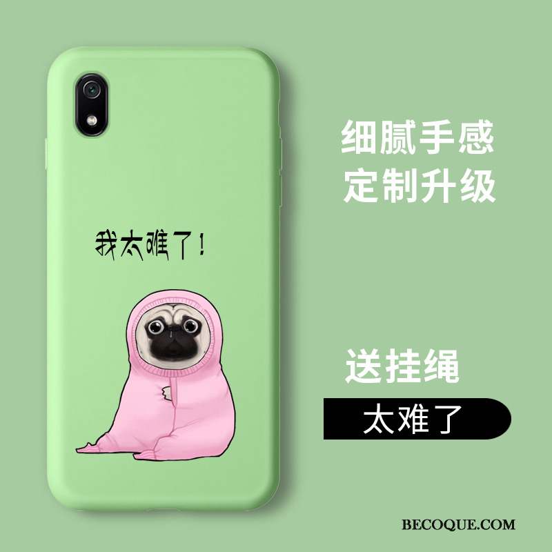 Redmi 7a Incassable Coque De Téléphone Membrane Petit Tempérer Vert