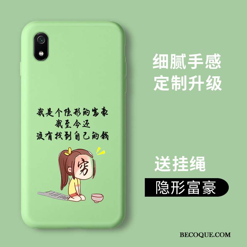 Redmi 7a Incassable Coque De Téléphone Membrane Petit Tempérer Vert