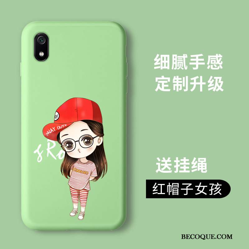 Redmi 7a Incassable Coque De Téléphone Membrane Petit Tempérer Vert