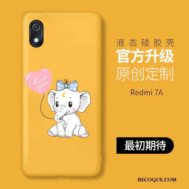 Redmi 7a Incassable Créatif Tout Compris Coque Rose Personnalité