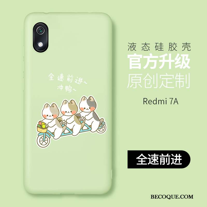 Redmi 7a Incassable Créatif Tout Compris Coque Rose Personnalité