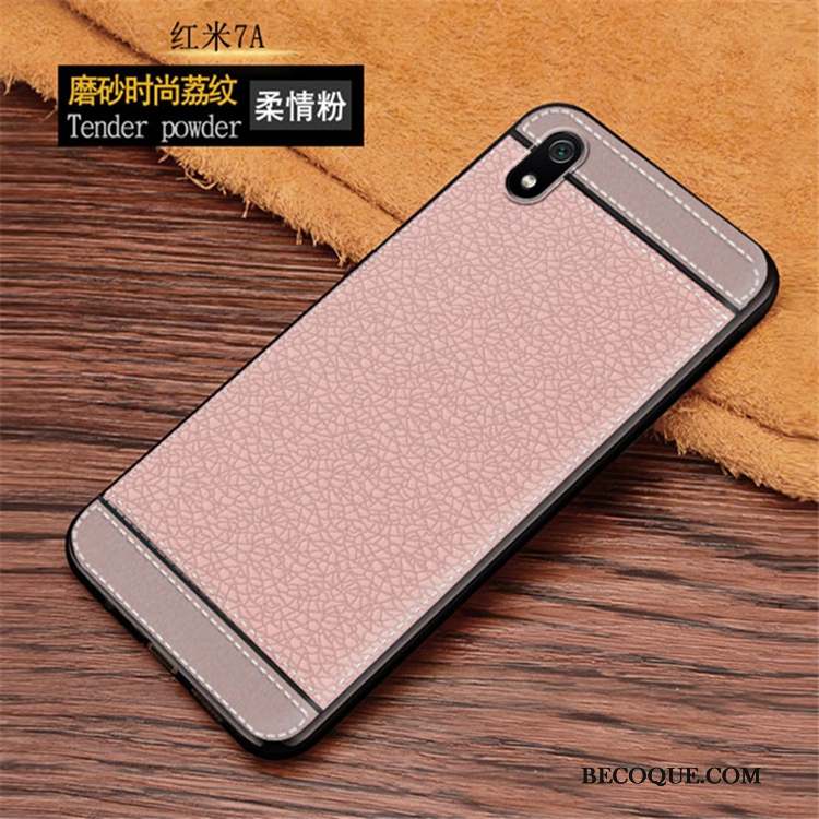 Redmi 7a Incassable Fluide Doux Coque De Téléphone Tendance Rouge Étui