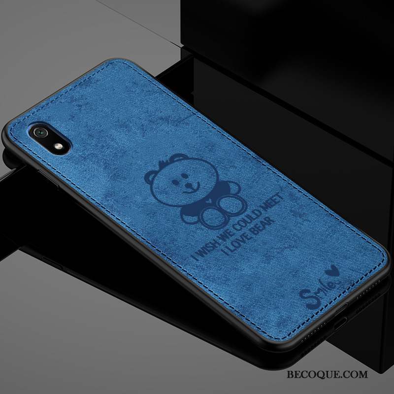 Redmi 7a Incassable Modèle Fleurie Dessin Animé Tissu Coque De Téléphone Personnalité