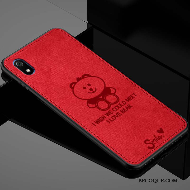 Redmi 7a Incassable Modèle Fleurie Dessin Animé Tissu Coque De Téléphone Personnalité