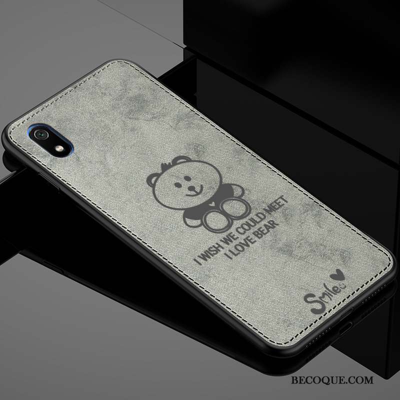 Redmi 7a Incassable Modèle Fleurie Dessin Animé Tissu Coque De Téléphone Personnalité