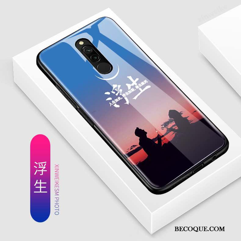 Redmi 8 Coque Incassable Petit Verre Protection Étui Tout Compris