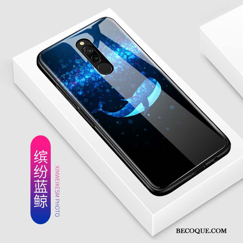 Redmi 8 Coque Incassable Petit Verre Protection Étui Tout Compris