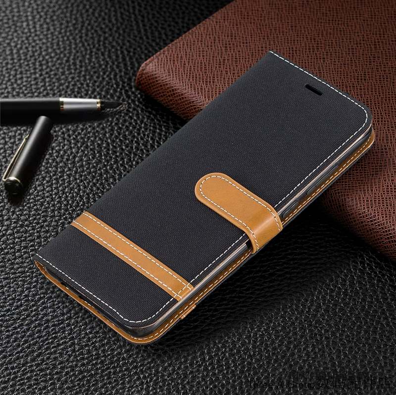 Redmi 8 Housse Carte Petit Étui En Cuir Business Coque De Téléphone