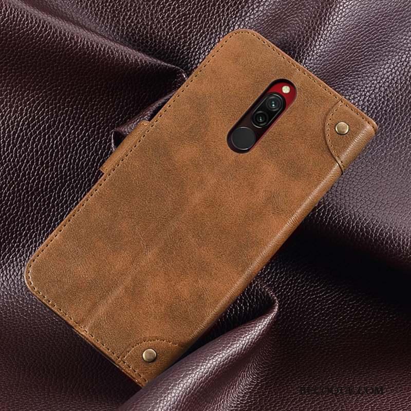 Redmi 8 Incassable Courte Silicone Fluide Doux Carte Coque