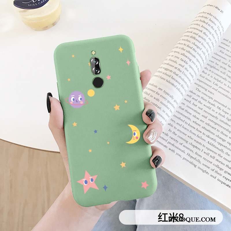 Redmi 8 Vert Coque De Téléphone Petit Incassable Silicone Amoureux