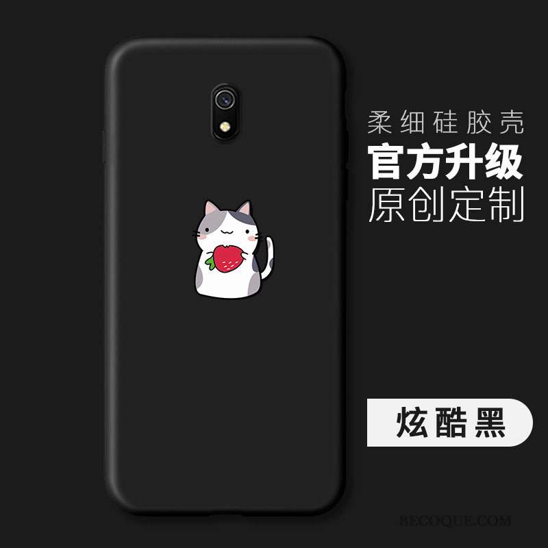 Redmi 8a Coque Net Rouge Fluide Doux Bordure Incassable Protection Étui