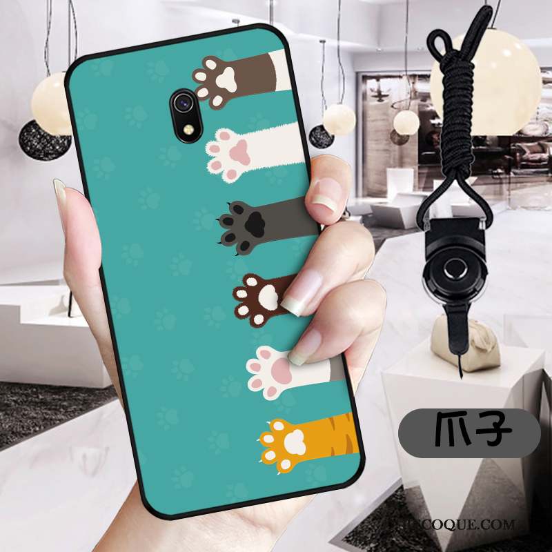 Redmi 8a Coque Rose Dessin Animé Rouge Noir Vert Dimensionnel