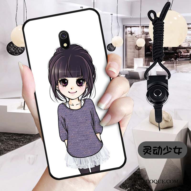 Redmi 8a Coque Rose Dessin Animé Rouge Noir Vert Dimensionnel