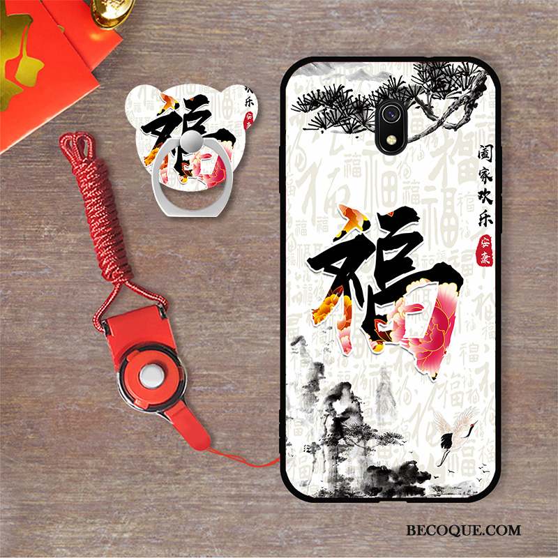 Redmi 8a Tendance Rouge Coque Tout Compris Nouveau Créatif