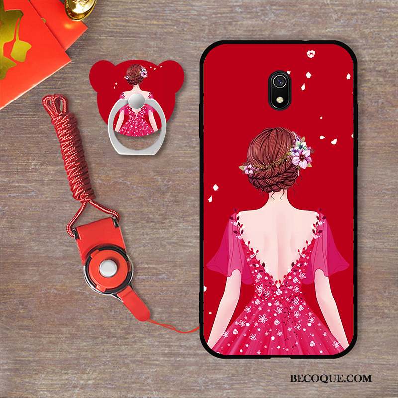 Redmi 8a Tendance Rouge Coque Tout Compris Nouveau Créatif