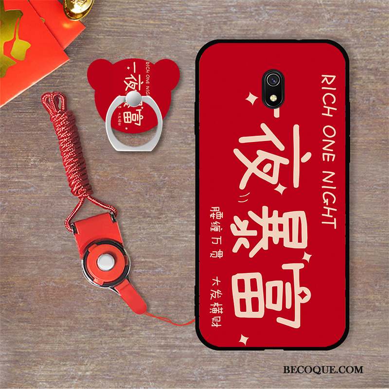 Redmi 8a Tendance Rouge Coque Tout Compris Nouveau Créatif