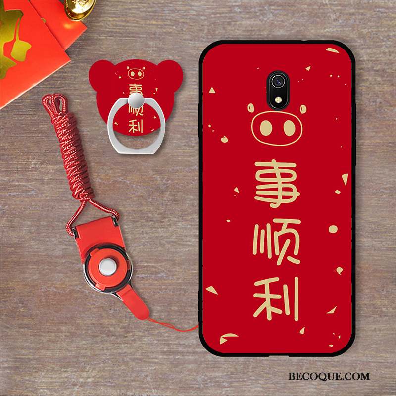 Redmi 8a Tendance Rouge Coque Tout Compris Nouveau Créatif