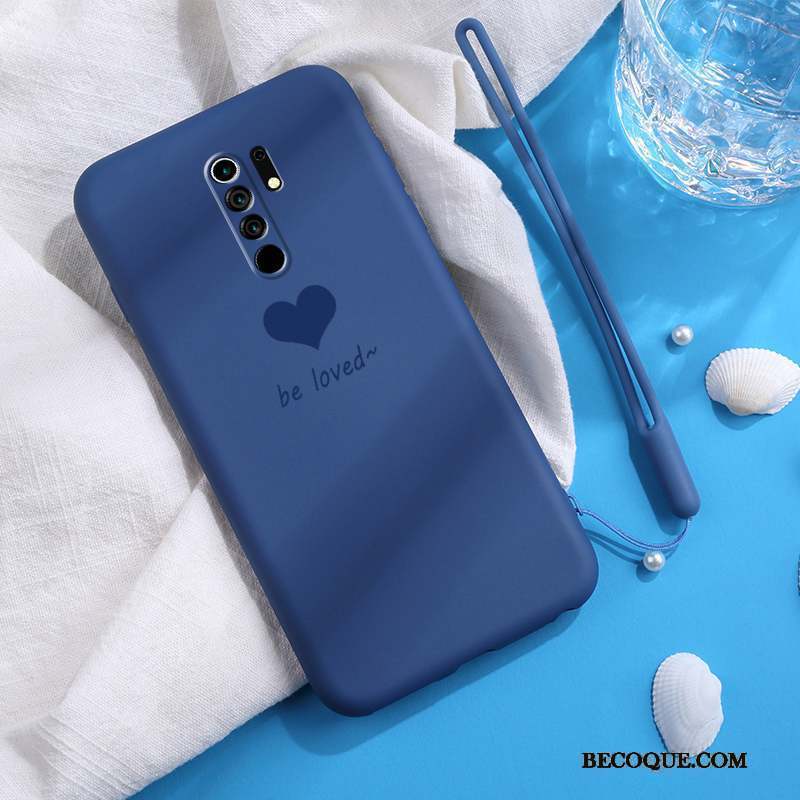 Redmi 9 Coque Amour Incassable Très Mince Ornements Suspendus Marque De Tendance Petit