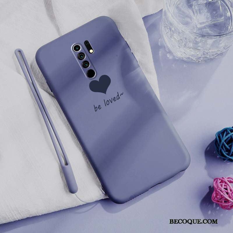 Redmi 9 Coque Amour Incassable Très Mince Ornements Suspendus Marque De Tendance Petit