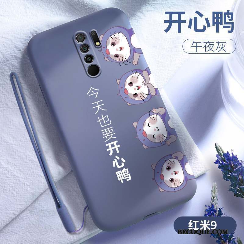 Redmi 9 Coque Créatif Fluide Doux Vent Personnalité Petit Très Mince