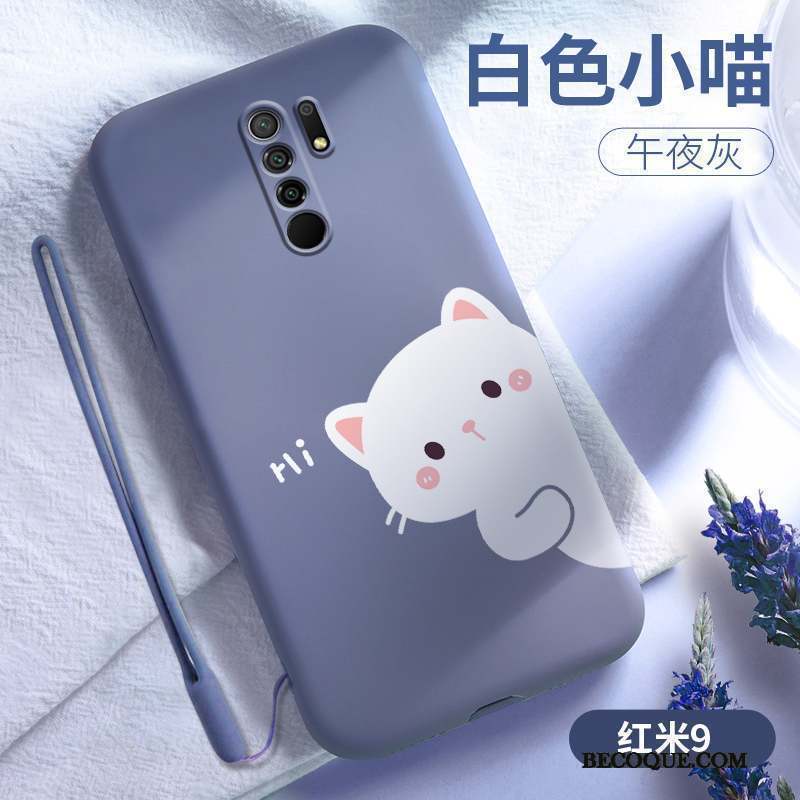 Redmi 9 Coque Créatif Fluide Doux Vent Personnalité Petit Très Mince