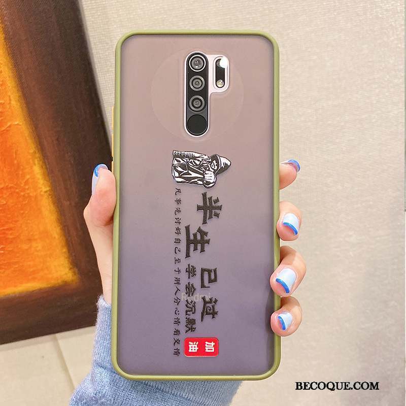 Redmi 9 Coque Créatif Simple Rouge Tout Compris Vent Net Rouge