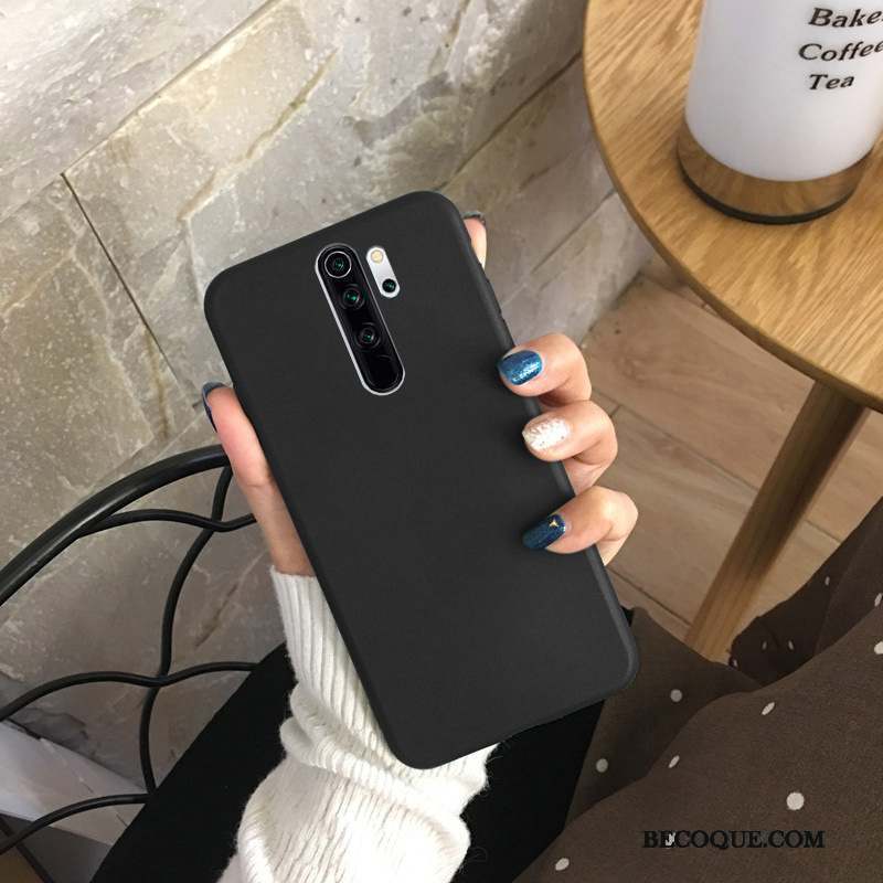 Redmi 9 Coque De Téléphone Simple Délavé En Daim Créatif Couleur Unie Fluide Doux