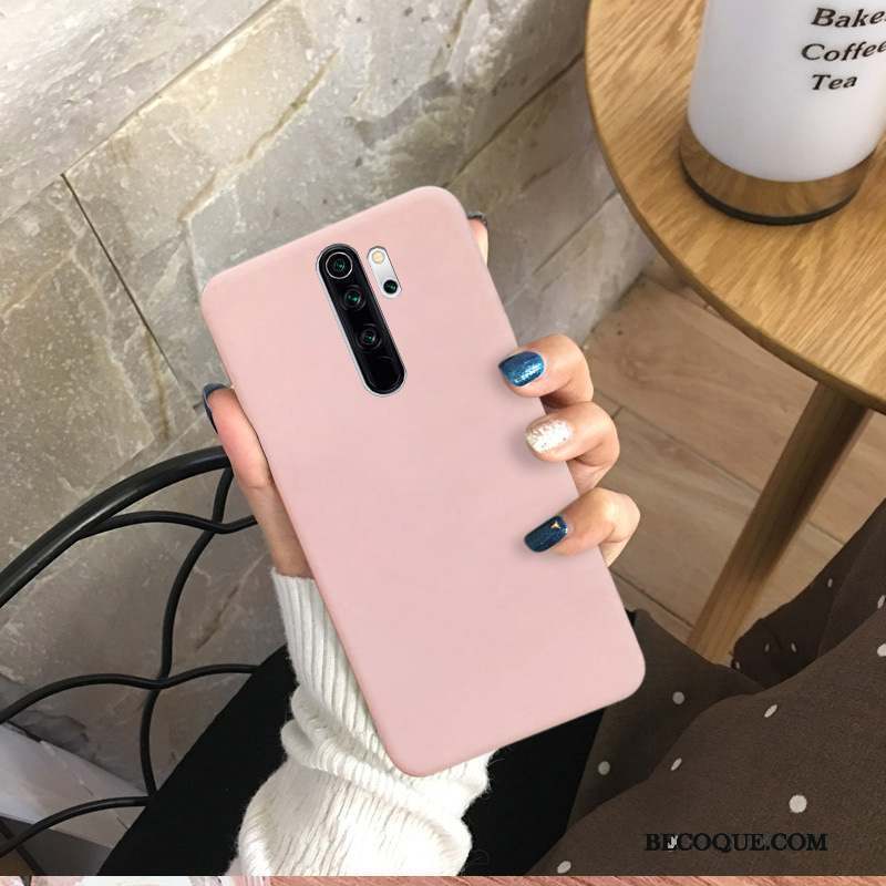 Redmi 9 Coque De Téléphone Simple Délavé En Daim Créatif Couleur Unie Fluide Doux